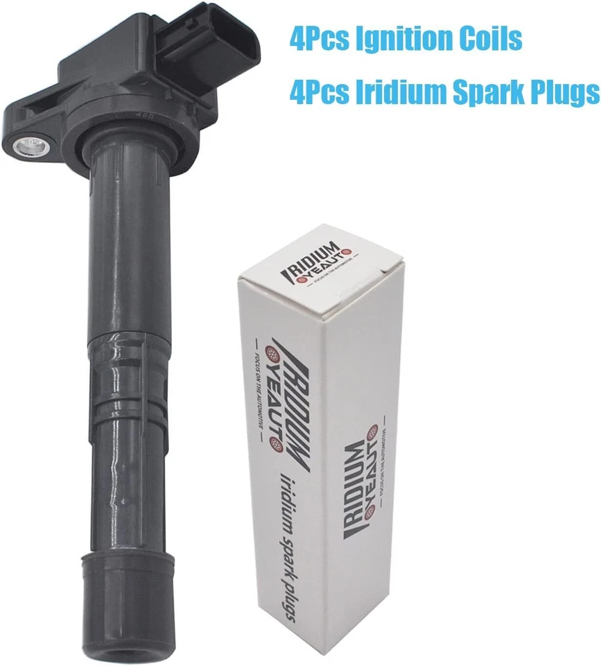 4X bobinas de encendido + 4X bujías para Honda S2000 2004-2009 2,2L l4 UF311 Foto 4 de 4