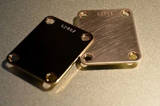 Custom Gold NECK PLATE, NECKPLATE with your choice of name or number