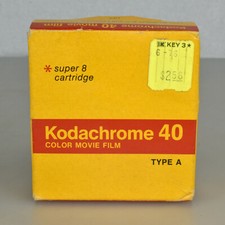 VTG NOS Kodak Kodachrome 40 Color Super 8 Film Cartridge KA464 Type A Exp 1977