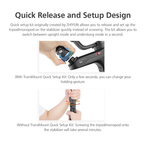 Zhiyun TransMount Quick Setup Kit for Zhiyun Weebill LAB Gimbal Stabilizer 1x - Picture 9 of 11