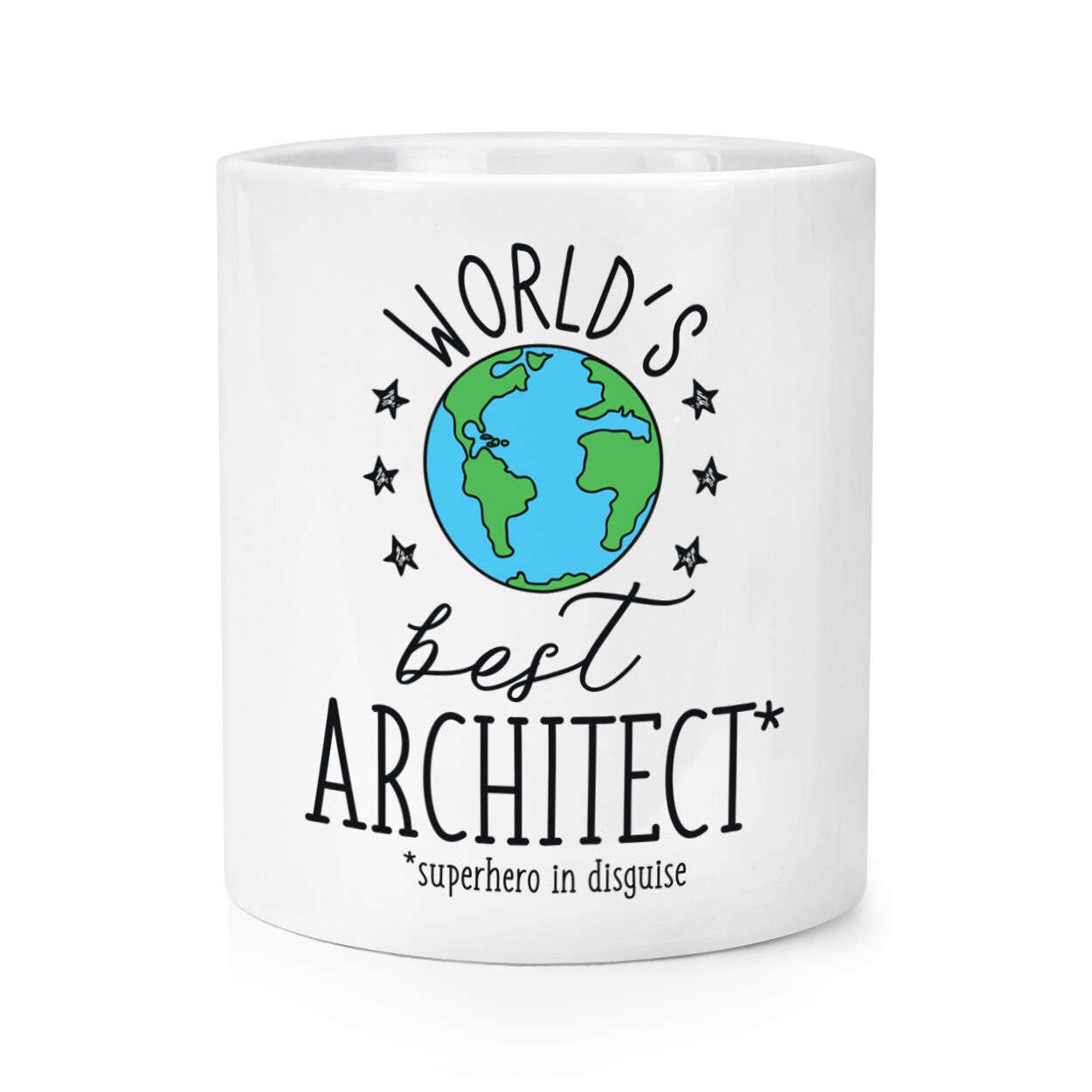 World's Best Architect Makeup Brush Pencil Pot Funny Joke Favourite