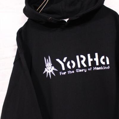 NieR Automata YoRHa 2B Official Designed Print Hoodie Black