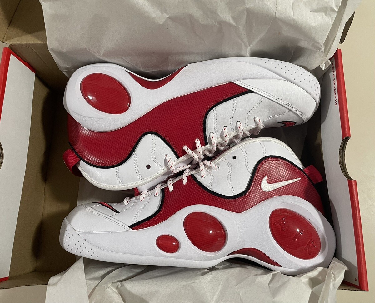 NIKE AIR ZOOM FLIGHT 95 RED MEN'S 8 BRENT BARRY NEW IN BOX