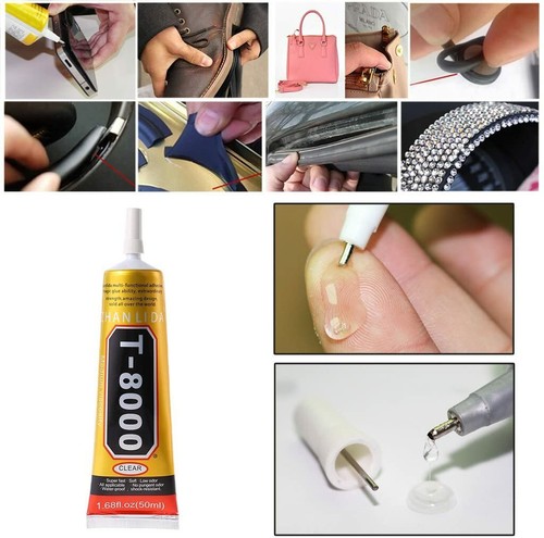 T-8000 Clear Multi-Purpose DIY Adhesive Glue Cellphone Frame Jewelry Glass USA - Picture 5 of 24