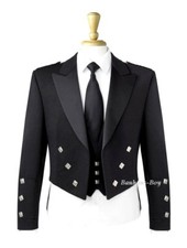 PRINCE CHARLIE KILT JACKE & WESTE WESTE BARATHEA WOLLE NORMALE UND LANGE GRÖßEN