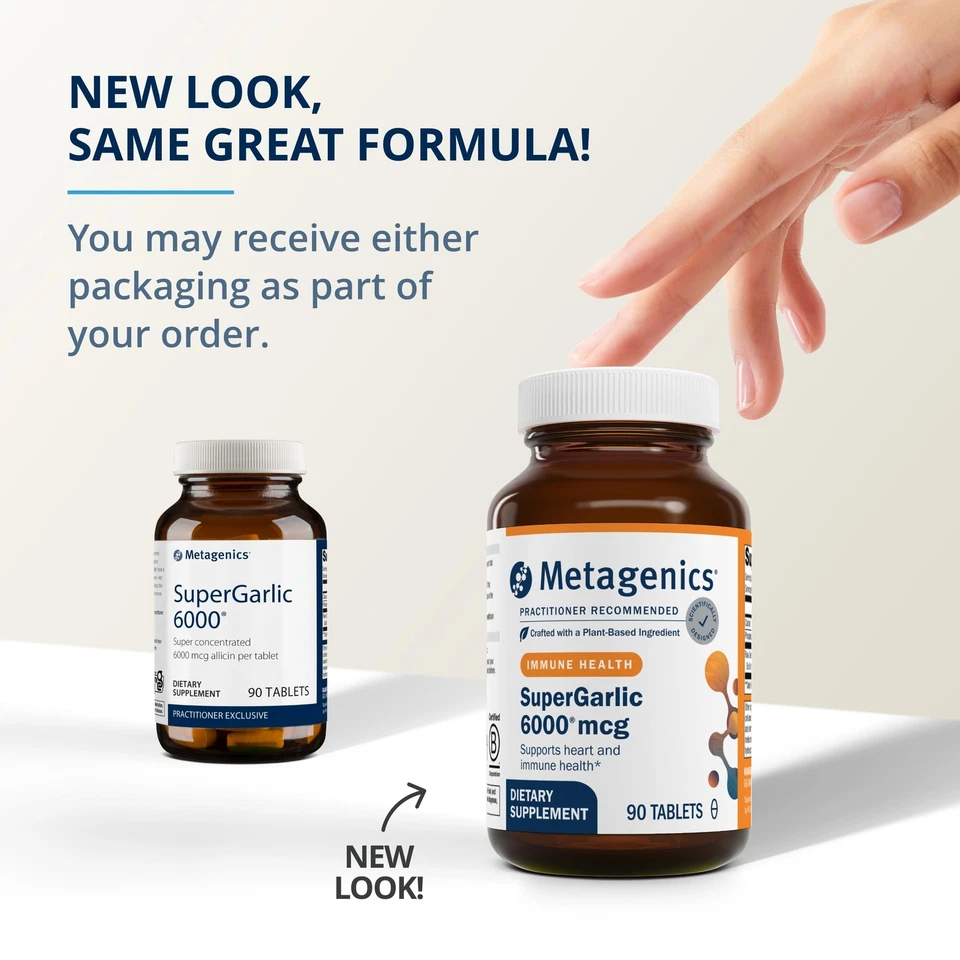 Metagenics SuperGarlic 6000 - Alicina súper concentrada 6000 mcg - Soporta... Foto 3 de 4