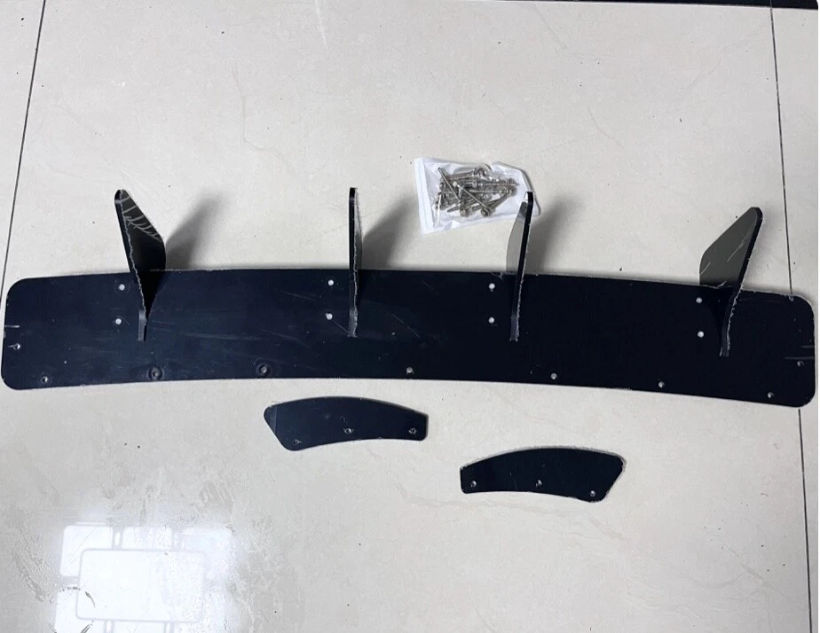 Volkswagen Golf MK7/MK7.5 Rear Diffuser Gloss Black  - Image 3 of 3