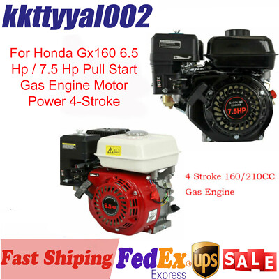 For Honda Gx160 6.5 Hp / 7.5 Hp Pull Start Gas Engine Motor Power 4-Stroke USA