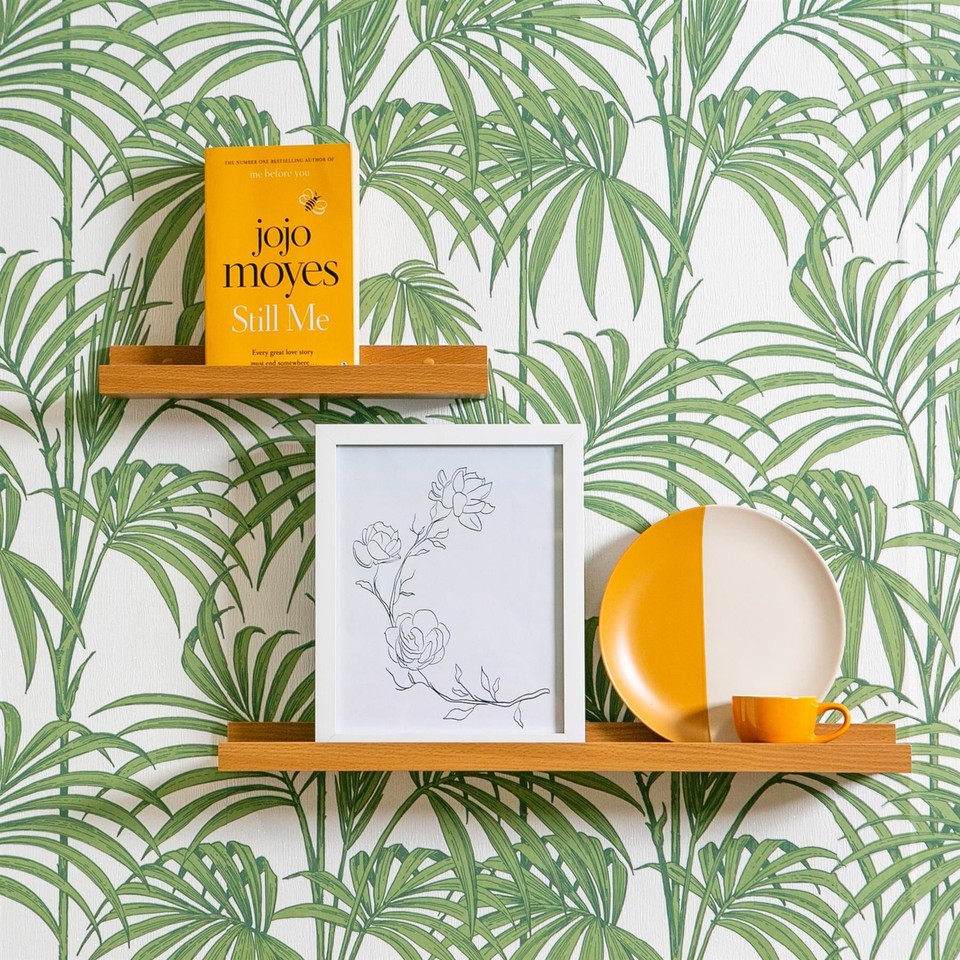 6x tablettes d'image étagères étagères flottantes rangées bibliothèque 57cm brun