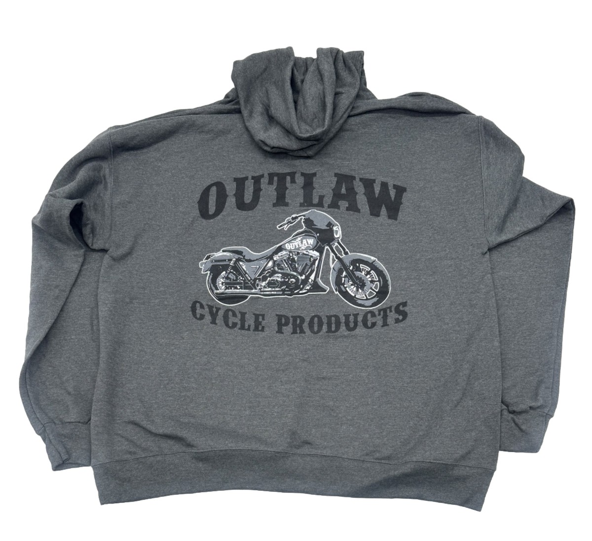 OUTLAW CYCLE PRODUCTS FXR LOGO DARK GRAY HOODIE PULLOVER