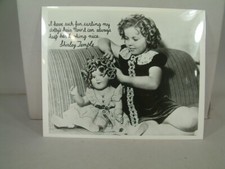 Shirley Temple Photograph HTF with Baby Doll Glossy Photo 8 x 10 Inscription