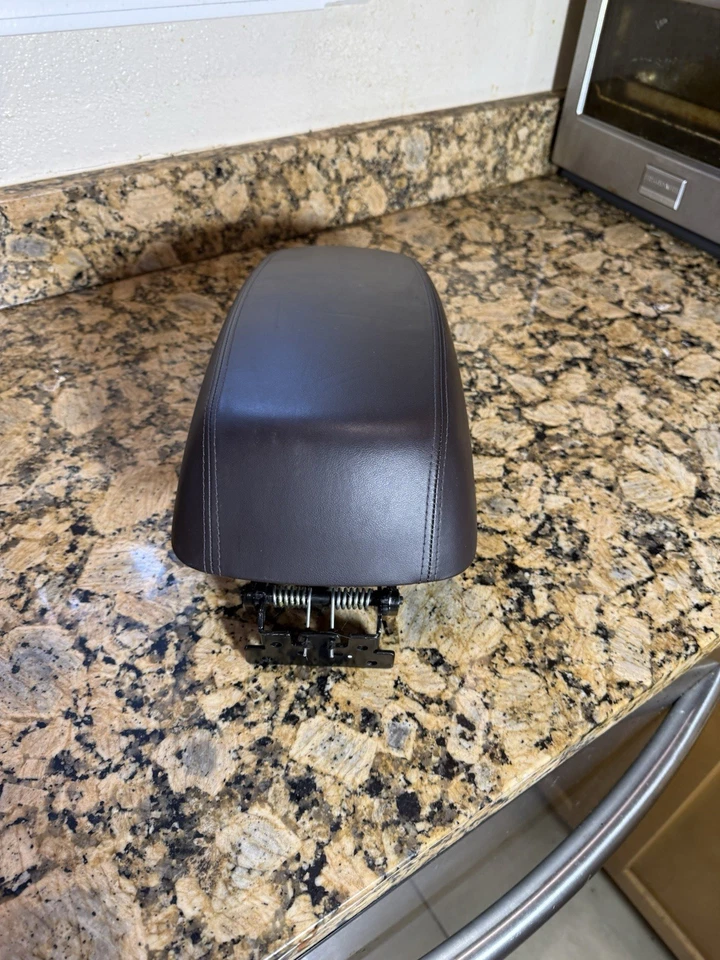 Hyundai Tucson 2010 2011 2012 2013 reposabrazos consola central tapa cuero negro OEM Foto 4 de 4