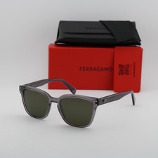 New Salvatore Ferragamo SF1040SCP 020 Transparent Grey/Grey 55-19-150 Sunglasses