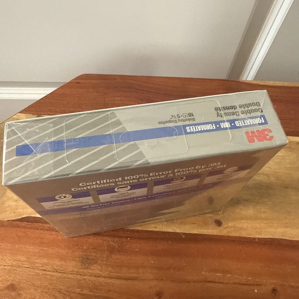3M 10 件装双面/双密度 5 1/4 英寸软盘,全新旧库存 — 第 4/4 张图片