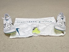 Nike Zoom Mamba 6 Men's Track Spikes White Bright Spruce DR2733-102 Multiple Sz