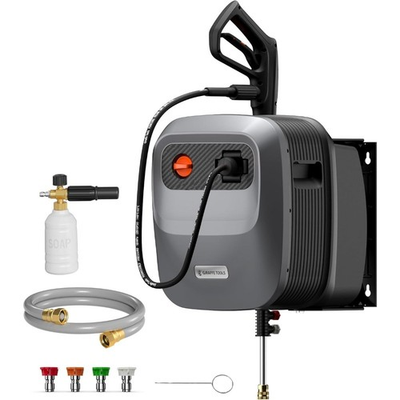 #ad Retractable Pressure Washer 2500 PSI 2.2 GPM Wall Mounted Power Washer with 65FT $256.48