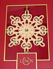2025 Lenox Gemmed Snowflake Ornament