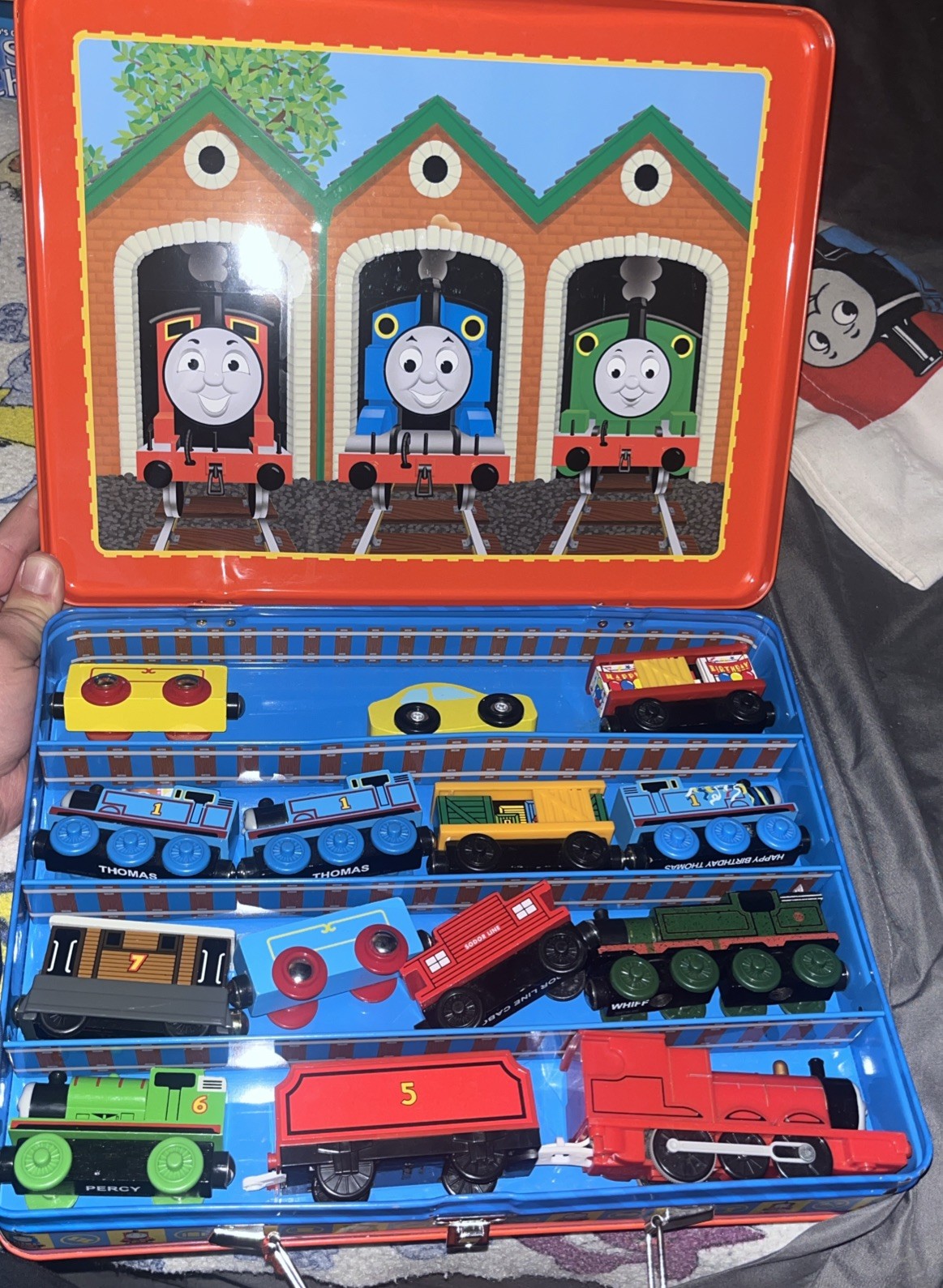 Lot Of Thomas Trains, Other Trains, Metal Case