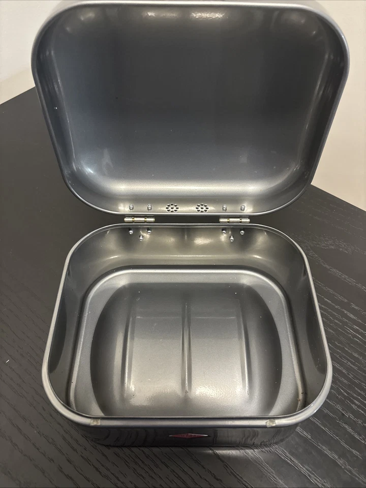 Caja de pan Wesco Grandy Breakfast Sandwich Box níquel plata acero Foto 3 de 4