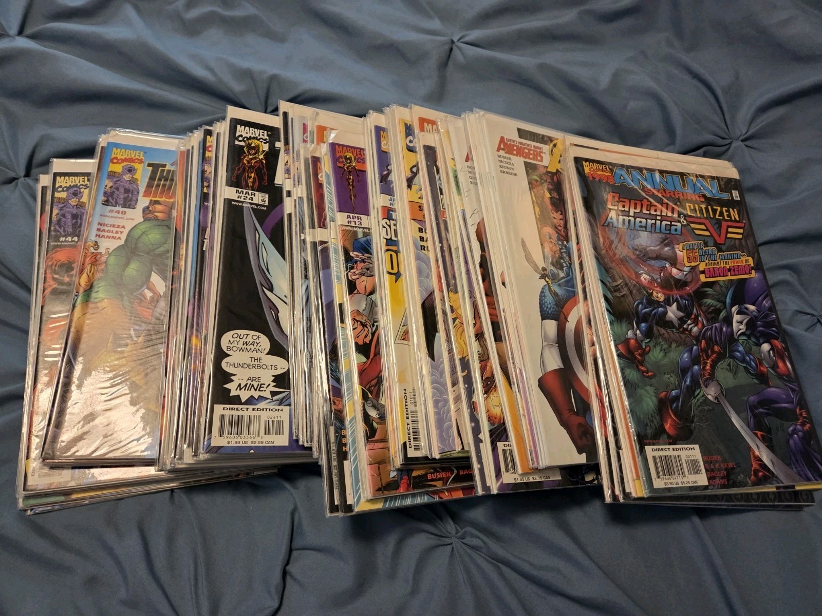 Enorme Lote Thunderbolts #0, -1, 1-50 Mago Marvel 1998 + Vengadores 1 2 3 4 5 6 Ann