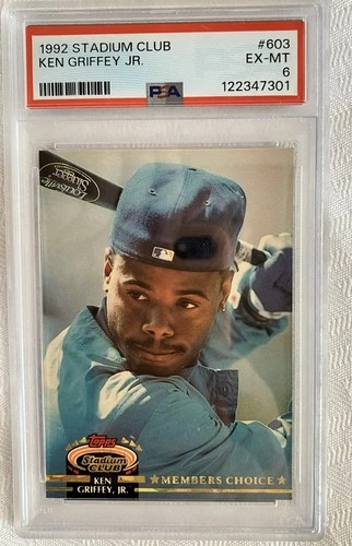 1992 Topps Stadium Club #603 KEN GRIFFEY JR Seattle Mariners PSA 6 EX-MT