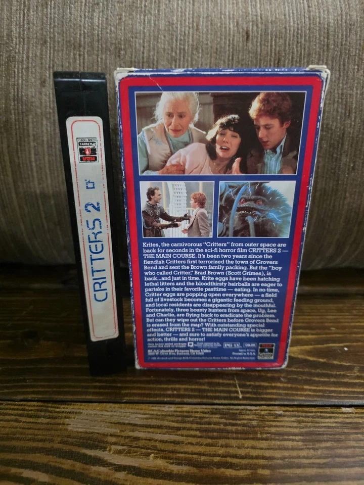 Critters 2 The Main Course (VHS, 1988) New Line Cinema Red Label Slipcover - Image 2 of 4