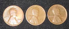 Lot Of 3 Coins All Philadelphia Mint- Lincoln Wheat Pennies 1910 P 1919 P 1924 P