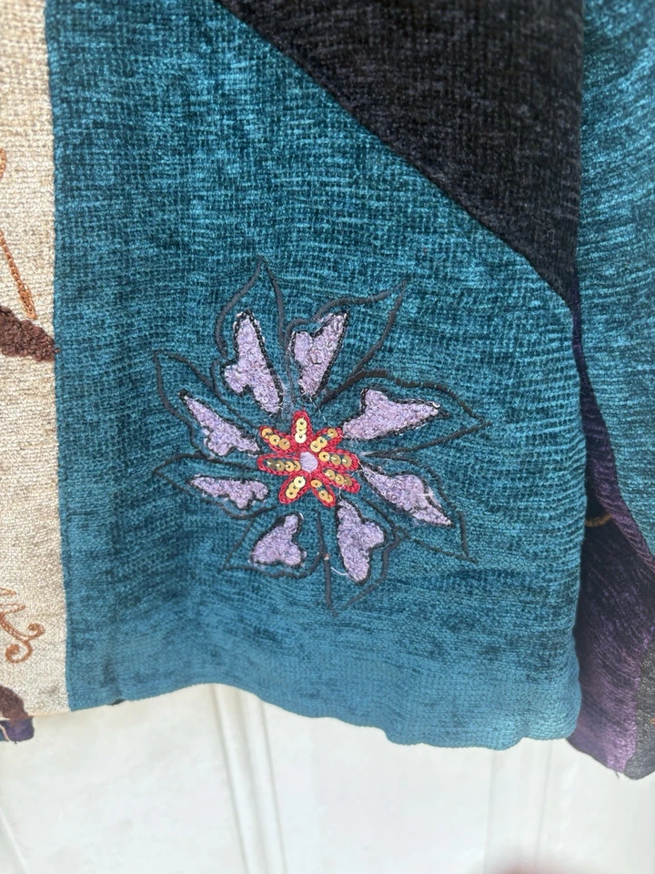 Chaqueta Indigo Moon Talla M. Multicolor Floral Muy Bordado - Mangas Largas Foto 4 de 4