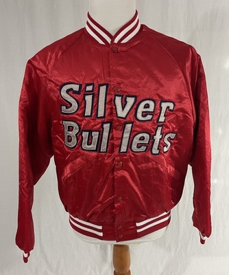 Vintage Cedar Rapids Silver Bullets CBA Red Jacket by King Louie - Men's Large