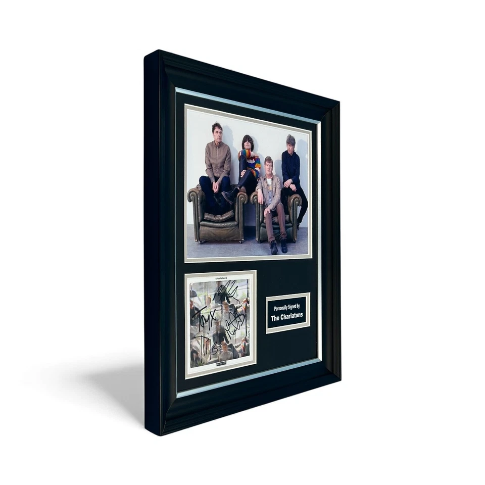 The Charlatans 'We Are Love' SIGNED Handmade Photo Display & COA Autograph - Image 3 of 4
