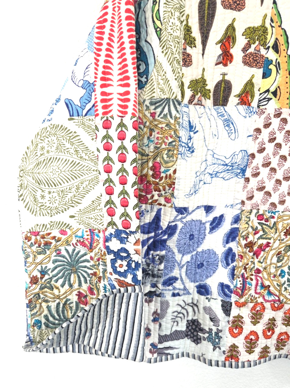 Quilted Patchwork Jacket Floral Cotton Women's Co… - image 10