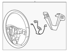 Genuine GM Ebony Steering Wheel 20822538
