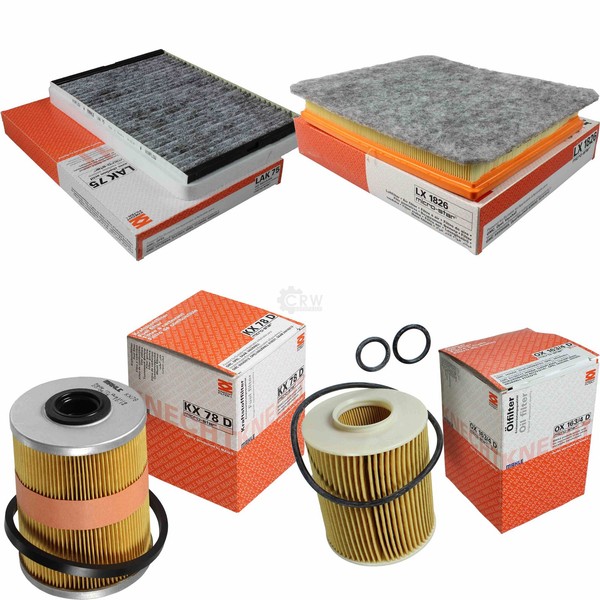 Mahle Kraftstofffilter KX 78D Innenraum LAK 75 Luft LX 1826 ÖLfilter OX 163/4D-image