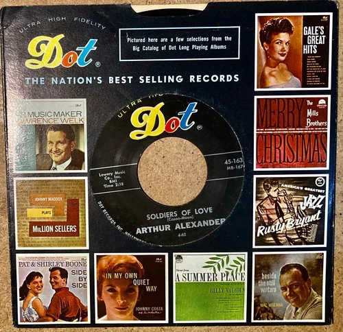 ARTHUR ALEXANDER Soldier Of Love EX to NM 1960 45 & Dot Sleeve Beatles Song