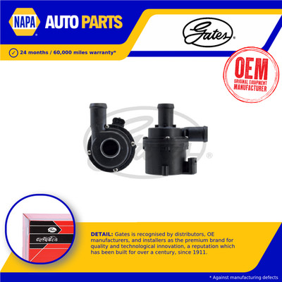Electric Water Pump fits SKODA RAPID 1.6D 12 to 19 Gates 6R0965561A Quality New