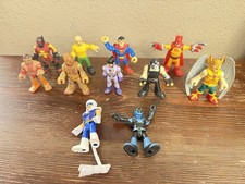 Imaginext Lot Of 11 DC Villains Figures Batman Wolverine Superman Bane Hawkman