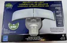 Home Zone Wide Adjustable Motion Sensor Activated LED Outdoor Security Light New