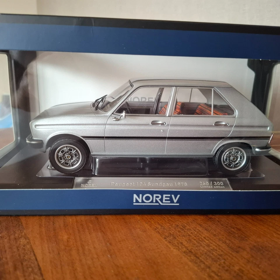PEUGEOT 104 sundgau grise de 1978 NOREV 1/18e ref 184905 édition limitée 300 pcs - Photo 2/4