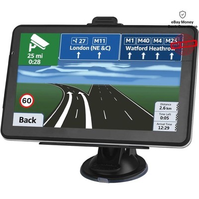 7-Inch Touch Screen GPS Navigation with Speed Alerts & Real-Time Display