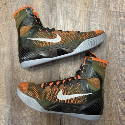 Nike Kobe 9 IX Elite High Sequoia Strategy Size 11.5 Sneakers Shoes 630847-303