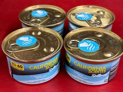 LOT OF (4) CALIFORNIA SCENTS SPILLPROOF LAGUNA BREEZE SCENT AIR FRESHENERS