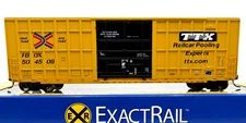 HO EXACTRAIL EE-1409-28 TRINITY 6275 PLUG DOOR BOX CAR TTX FBOX # 504509