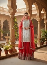 NEW GOWN SALWAR KAMEEZ SUIT PAKISTANI INDIAN WEDDING PARTY WEAR DRESS BOLLYWOOD