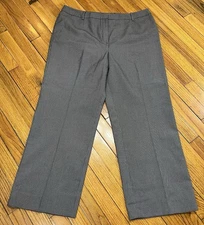 Jones New York Suit Separates Black/White Houndstooth Check Pants Women's 16