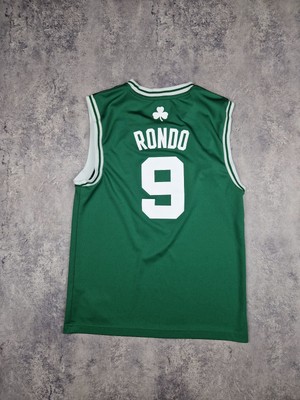 Vintage Adidas Boston Celtics Jersey NBA Basketball #9 RONDO 2013
