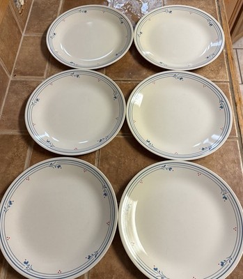VTG Set Of 6 Corning Corelle COUNTRY VIOLETS 10 1/4  DINNER PLATES Discontinued