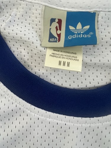 Men's Medium Allen Iverson Denver Nuggets NBA Throwback Jersey White #3 - Picture 4 of 6