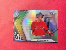 JETER  DOWNS  2022 BOWMAN CHROME  TOP  100 #28 #BTP-28 RED SOX S.S