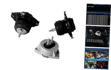 Engine Motor and Transmission Mount Kit 3Pcs Compatible with 2011 2012 2013