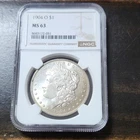 Morgan $1 Silver Dollar NGC MS63, 1904-O New Orleans O Mint Mark Toned